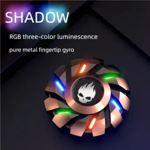 YIJOO Mini Smart Fidget Spinner Toys All-metal Luminous Small Fingertip Gyro Set for Adult Kids Stress Reliever Gifts Bangladesh (New)