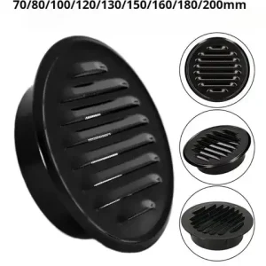 ♥70-200mm Exterior Wall Air Outlet Vent Grille Round Duct Cap Air Ventilation Cover Hole Plug Ventilation System Round Covers Bangladesh (New)