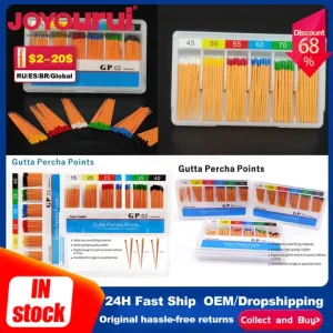 1 Box Dental Absorbent Paper Points Root Cancel Endodontics Cotton Fiber Tips GP04 PP02 Material Endodontics Gutta Percha Points Bangladesh (New)
