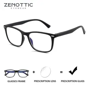 ZENOTTIC Custom Progressive Prescription Eyeglasses for Men Women Square Frame Photochromic Polarized Blue Light Filter Options Bangladesh (New)