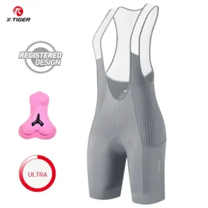 X-TIGER Women's Cycling Bib Shorts Pro Padded Bicycle Short Road MTB Cycling Tights Breathable Cycling Bib Shorts with Pockets Bangladesh (New)