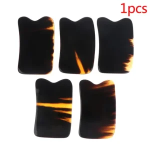 "Horn Guasha Board Scraping Plate Massage Tool SPA Acupuncture Stone Scraper Body Massager Traditional 1 piece Bangladesh (New)