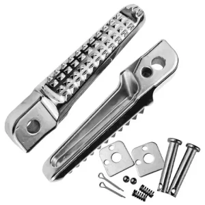 1 Pair Motorcycle Footrests Foot Pegs Rear Front Motorcycle Pedals Aluminum Alloy Pedals For Most Motorcycles Bangladesh (New)