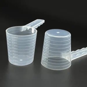 Z. Transparent Pet Measuring Spoon With Scale Plastic Dog Cat Feeding Shovel Pet Tableware Supplies 50g 100ml Bangladesh (New)