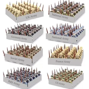 WWII Infantry Military Soldier War National Army Mini Gun Weapon Models Building Blocks Building Blocks Toys for Kids Bangladesh (New)