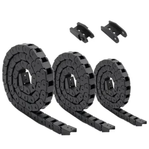 1 Meter Plastic Cable Chain 1M Wire Carrier Drag Chain With End Connector Chains for CNC Router Machine CNC Cable Channel Bangladesh (New)