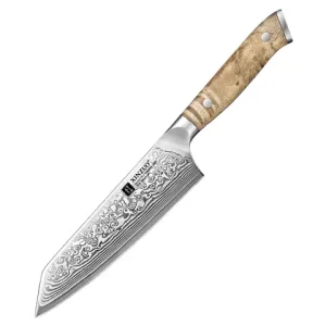 XINZUO New Arrival 5.8" Inches Bunka Knife 10Cr15CoMov Steel Core Damascus Steel For Vegetables & Fruits Family Essentials Bangladesh (New)