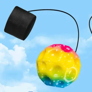Wrist Return Ball Rubber Sport Ball with Strap and String Rebound Bouncy Balls Toy for Teens Adults Wrist Exercise or Play Bangladesh (New)