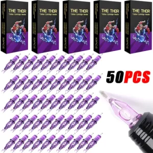 YILONG 50/20PCS Disposable Purple Tattoo Cartridges Needle RM/RL/M1/RS Needle diameter 0.35MM Tattoo Needle For Tattoo Machine Bangladesh (New)