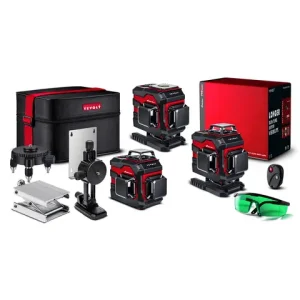 YEVOLT YVGLL4XS-Series Green Laser Level 3/4-Plane 12/16-Line Self-leveling 360 3D/4D Horizontal & Vertical Power Measuring Tool Bangladesh (New)