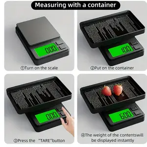 0.01g -100/500g portable electronic scale mini digital scale high precision electronic pocket scale jewelry weight kitchen scale Bangladesh (New)