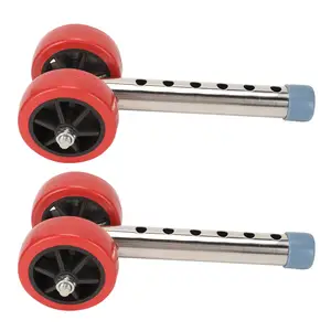 1 Pair Walker Wheels Replacement Kit Heavy Duty Stainless Steel 6 Levels Height Adjustable Walker Wheels Walker Wheels Bangladesh (New)