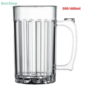 〔Victoria〕500/680ml Transparent Acrylic Beer Mug For Home Party Bar Bangladesh (New)
