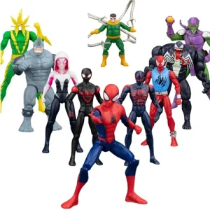 ZD Avengers Super Hero Iron Man Spiderman Gwen Action Figure Collectable Model Desktop Ornaments Toys Children Birthday Gifts Bangladesh (New)