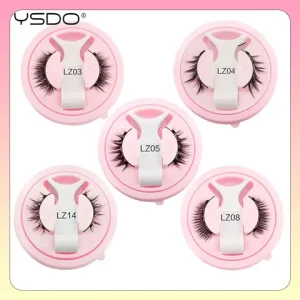 YSDO Magnetic Eyelashes 1 Pair Fluffy 3D Faux Mink Lashes Reusable Handmade Natural Magnetic False Eyelash with Tweezers Makeup Bangladesh (New)