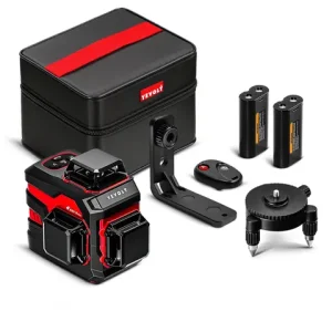 YEVOLT YVGLL4XS12 Laser Level 12-Line Green Beam ±0.2mm/m Precision, IP54 Dust/Water Resistance, Auto-Leveling & Slope Mode​ Bangladesh (New)