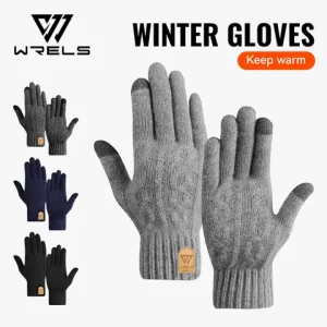 WRELS Winter Gloves Knit Gloves for Men Women Touch Screen Warm Running with Thermal Soft Knit Lining Glove for Running Driving Bangladesh (New)