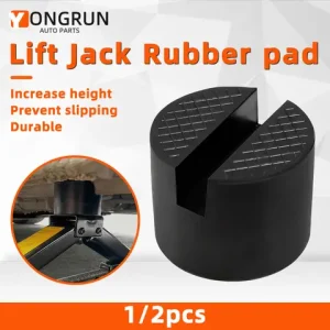 YONGRUN 1/2PCS Jack Rubber Pad Universal Jack Rubber Support Pad Frame Protection Car Disassembly Maintenance Tool Rubber Block Bangladesh (New)