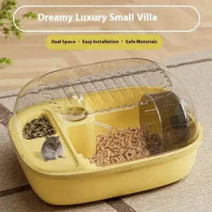 Z. Luxury Large Capacity Hamster Golden Hamster Cage Habitat Villa Large 2-Layer Platform Cage Hiding Nest Small Pet Supplies Bangladesh (New)