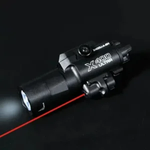 X400U 2-in-1 High-intensity Flashlight Laser Pointer Fits 20mm Rail Toy Airsoft Guns Hunting CS Matches Wargames exclude battery Bangladesh (New)