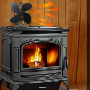 Wood Stove Fan Heat Powered Burning Stove Fan Fireplace Blower Heat Powered Warm Air Circulating Blower Sturdy Wood Log Burner Bangladesh (New)
