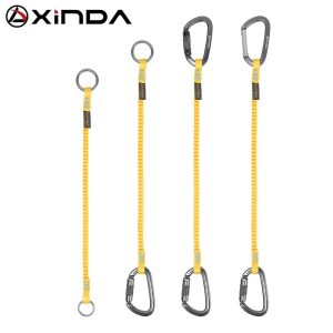 Xinda Safety Bungee Tether Tool Lanyard With Carabiner Hook Working Anti-Falling Safety Rope Aerial Work Climbing Accessories Bangladesh (New)
