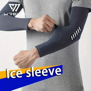 1 Pair Men's Lightweight Breathable Cooling Sports Sleeves Ice Silk Fabric Sweat-Absorbent for Cycling Fishing Running & Hiking Bangladesh (New)