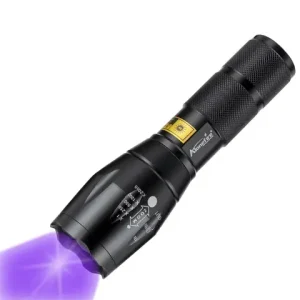 Zoom UV LED Flashlight 365nm 395nm Invisible Ink Marker Cat Dog Urine Tinea Ore Money Scorpion Fluorescence Light Use AAA 18650 Bangladesh (New)