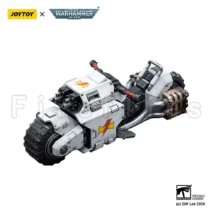 [Pre-Order]1/18 JOYTOY Action Figure 40K White Scars Raider-pattern Combat Bike Anime Collection Model Toy Bangladesh (New)