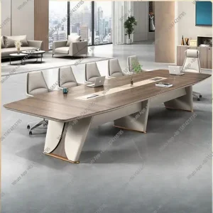 ZL Conference table and chair combination, simple modern light luxury large conference room table office high-end paint negoti Bangladesh (New)