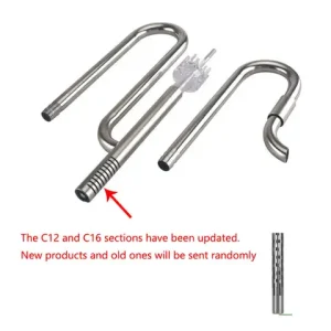 ZRDRAquarium Filter Stainless Steel External Filter Accessories Inlet and Outlet Water Remove Oil Film Lily Tube Aquarium filter Bangladesh (New)