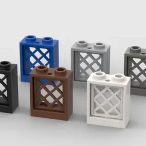 *Window 1x2x2 with Lattice* 20pcs Y1026 DIY enlighten block brick part No.60592+38320 Compatible With Other Assembles Particles Bangladesh (New)