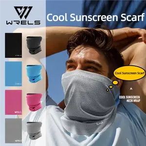 WRELS Sports Headscarf Tube Multi Use Cycling Face Mask Neck Gaiter Ice Silk Scarf Outdoor Face Shield Bicycle Bandage Wrist Bangladesh (New)