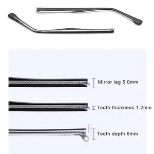 1 Pair Crystal Transparent Glasses Arm Replacement Leg Sunglasses Eyeglasses Replacement Metal Leg Repair Eyewear Accessories Bangladesh (New)