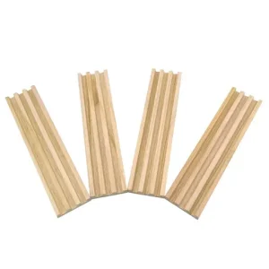 Wooden Domino Trays Set of 4, Domino Racks for Domino Tiles, Domino Holders for Mexican Train, Mahjong, Domino Games Bangladesh (New)