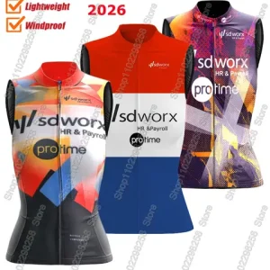 Women Team Sd Worx 2026 Wind Vest Windproof Cycling Vest Road Bike Jersey Sleeveless Clothes MTB Maillot Ciclism Bangladesh (New)