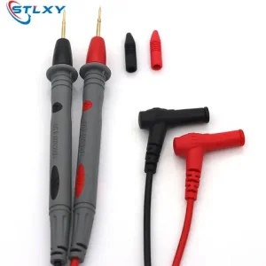 1 Pair Universal Probe Test Leads Pin for Digital Multimeter Needle Tip Meter Multi Meter Tester Lead Probe Wire Pen Cable 20A Bangladesh (New)