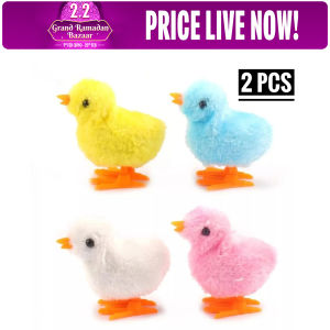 (2 Pcs) Chicken Clockwork Toys – Moving Chickens for Kids, Fun Playset Bangladesh (New)