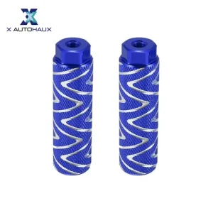 X Autohaux 1 Pair Axle Rear Foot Pegs Footpegs Universal Aluminum Alloy Foot Rests for BMX MTB Bike Bicycle Pedals 3/8" Bangladesh (New)