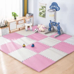 【Premium Quality】 16pcs EVA Foam Rug Floor Mat For Children Thick Baby Play Mat Carpet Puzzle Mats Children Room Activities Mat For Montage 30x30c Bangladesh (New)