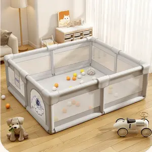 XXL Space Baby Playpen with Non-Slip Base - Detachable Learning-to-Walk Activity Center Washable Soft Edges & Cartoon Patterns Bangladesh (New)