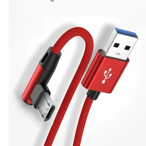 0.25m 1m 2m 3m USB Type C Fast Charge Elbow Cable For Xiaomi 12 11 10 8 Samsung S9 S10 Oneplus5 ZUK Z3 HUAWEI Honor USB-C Line Bangladesh (New)