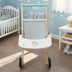 Wooden Baby Push Walker Interactive Educational Toys for Toddler Boys Girls Birthday First Step Role Holiday Gifts Bangladesh (New)