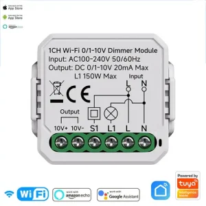 0/1-10V Tuya Smart WiFi Zigbee LED Dimmer Controller Push Dimmer Smart Life APP Control 100-240V Bangladesh (New)