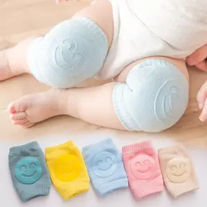 1 Pair Baby Knee Pads Cotton Crawling Elbow Pads Safety Knee Pads Leg Pads Blue Bangladesh (New)
