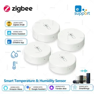ZigBee Temperature And Humidity Sensor Remote Monitoring Hygrometer,Smart Home Automation,For Alexa Google Yandex Home Assistant Bangladesh (New)