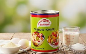 ZAFRAN Premium Vanilla Custard Powder 100gm | Rich & Creamy Dessert | Fruit Custard, Faluda, Pudding, Cake Filling Bangladesh (New)