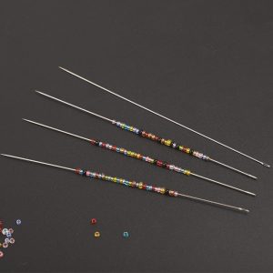 【Exclusive Offer】 30 Pcs Metal Beading Needles For Beads Threading String Tambour Jewelry Bracelet Necklace Making Pins Cord Tools Pins DIY Tool Layor Bangladesh (New)