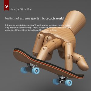 【Hot deal】 Finger SkateBoard Wooden Fingerboard Professional Stents Finger Set Bangladesh (New)