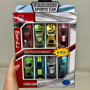 বাচ্চাদের জন্য 8 পিস মিনি পুলওভার কার খেলনা সেট - car toy Bangladesh (New)